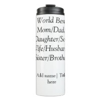 World best mum husband wife dad daughter son