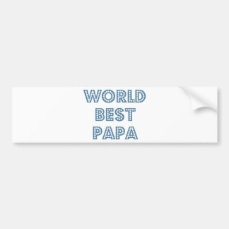World Best Papa Bumper Sticker