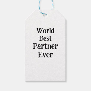 World best partner ever valentine's day lover gf gift tags