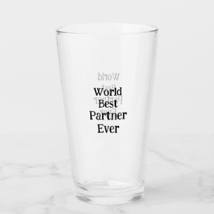 World best partner ever valentine's day lover gf glass