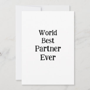 World best partner ever valentine's day lover gf invitation