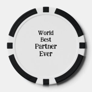World best partner ever valentine's day lover gf poker chips