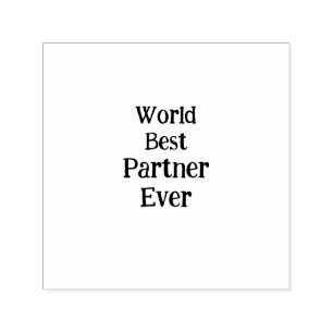 World best partner ever valentine's day lover gf self-inking stamp