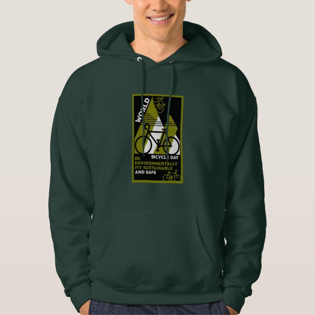 World Bicycle Day Hoodie (Front)