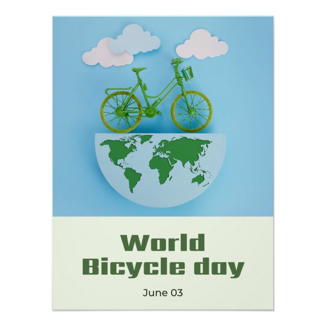 World Bicycle Day Poster (Front)