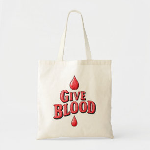 World Blood Donor Day - Give Blood text for awaren Tote Bag