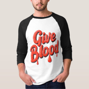 World Blood Donor Day-Give Blood text for awarenes T-Shirt