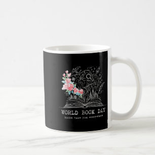 World bookish day book day costumes men women kids coffee mug