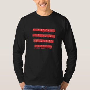 World Braille Day Blind Awareness Solidarity Premi T-Shirt