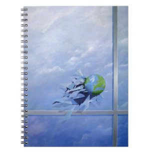 World Breaking Glass Notebook