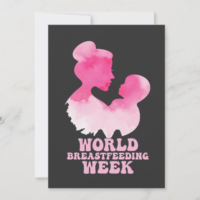 World Breastfeeding Week Lactation Awareness GIft  Invitation (Front)