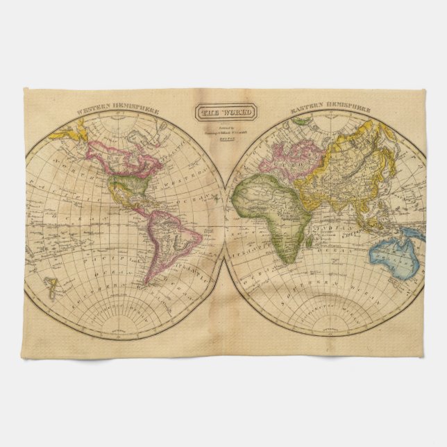 World by Worcester Tea Towel (Horizontal)