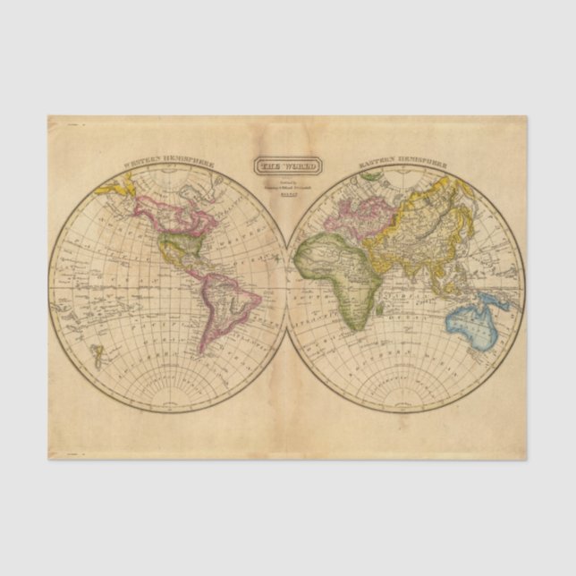 World by Worcester Tissue Paper (Front)