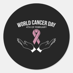 World Cancer Day 4. February 7 Classic Round Sticker