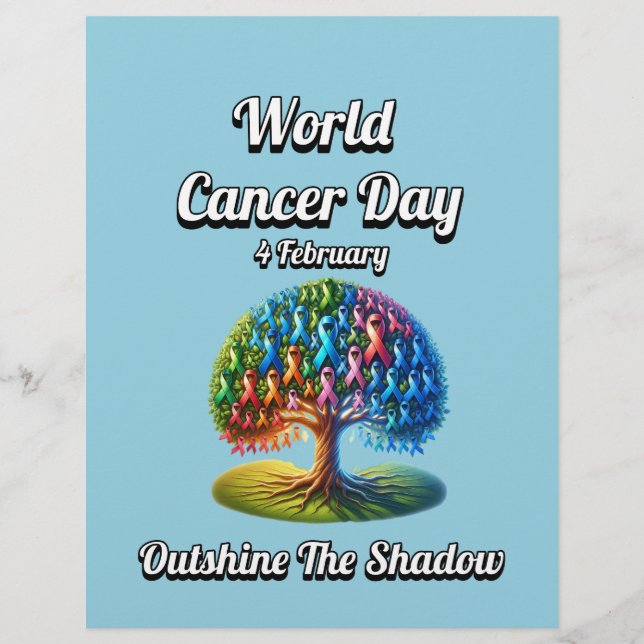 World Cancer Day. 4 February  Flyer (Front)