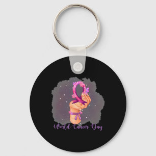 World Cancer Day 4th February 3 Key Ring