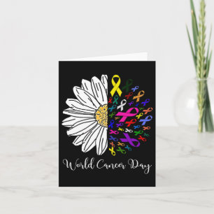 World Cancer Day Cancer Month Support Cancer Aware Card