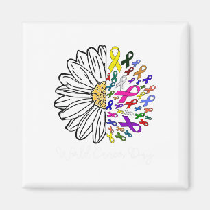 World Cancer Day Cancer Month Support Cancer Aware Magnet