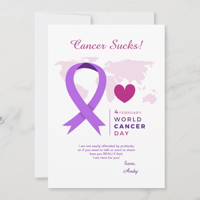 World Cancer Day Card (Front)