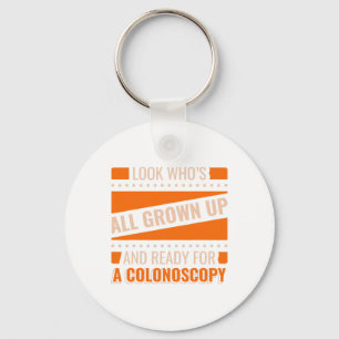 World Cancer Day Colonoscopy Hospital Design Key Ring