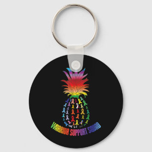 World cancer day Support Squad Cancer Survivor Pin Key Ring