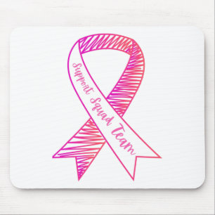 World Cancer Day Support Squad Team Breast Cancer Mouse Pad