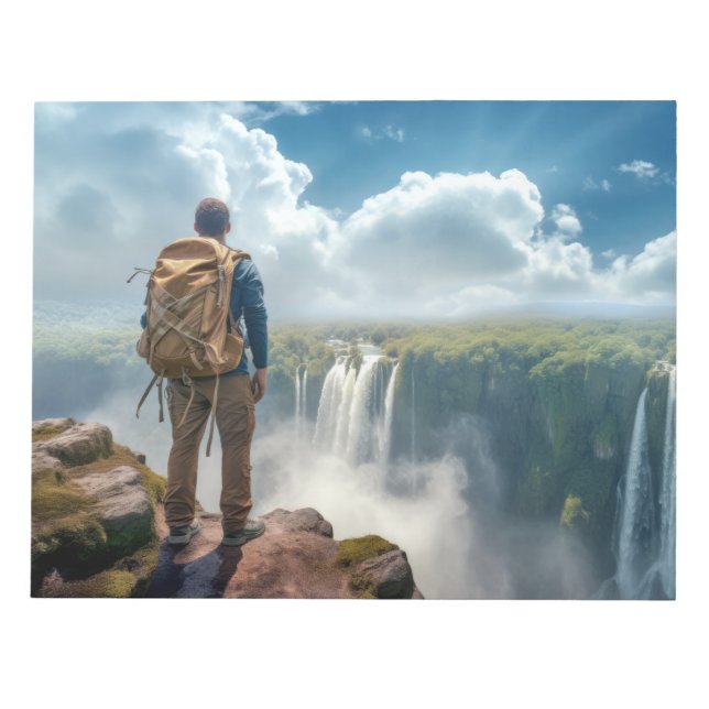 World Challenge Outdoors Adventure Explore Nature Notepad (Front)
