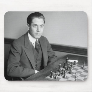 World Champion Chess Player, 1915 Mouse Pad