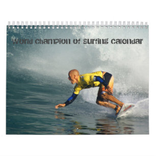 World Champion of Surfing 11x  Calendar