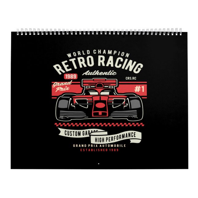world champion retro racing calendar (Cover)