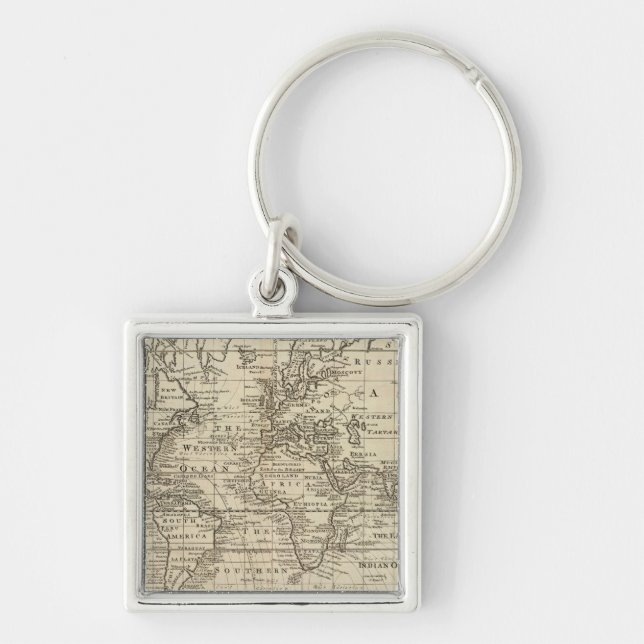 World Chart Key Ring (Front)