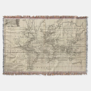 World Chart Throw Blanket