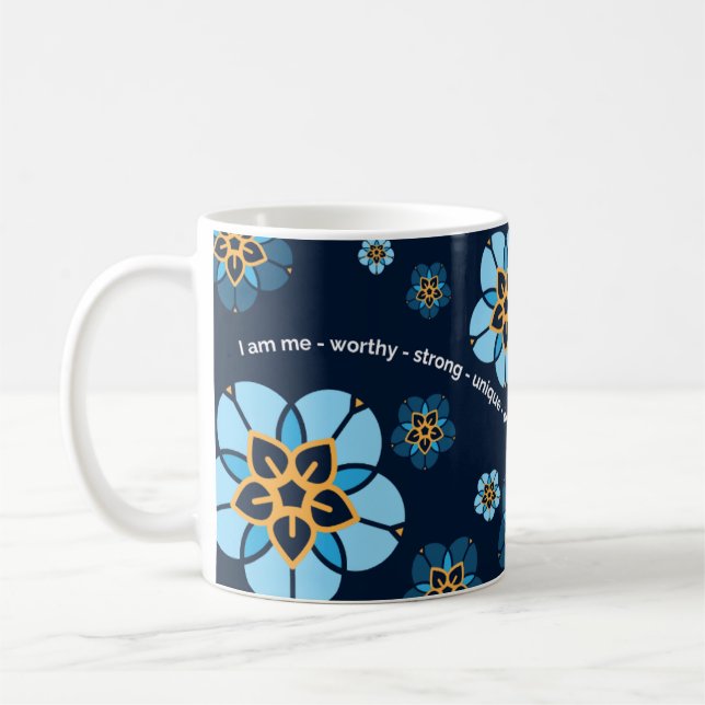 World Childless Week Affirmations Mug - navy (Left)