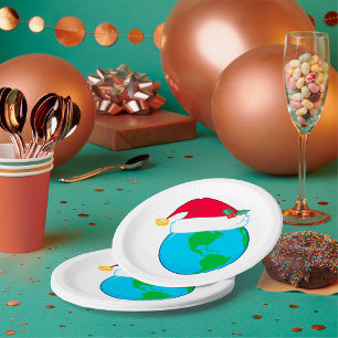 World Christmas Paper Plate