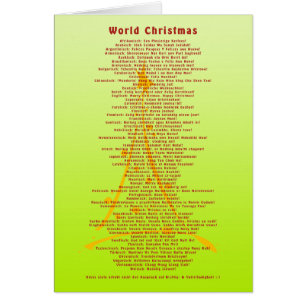 World Christmas + your background