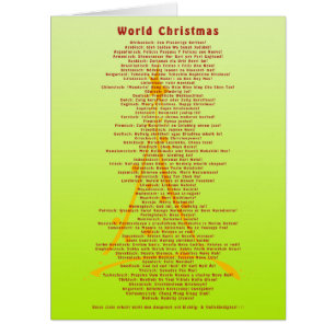 World Christmas + your background