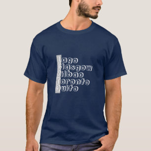 World Cities Name T-Shirt
