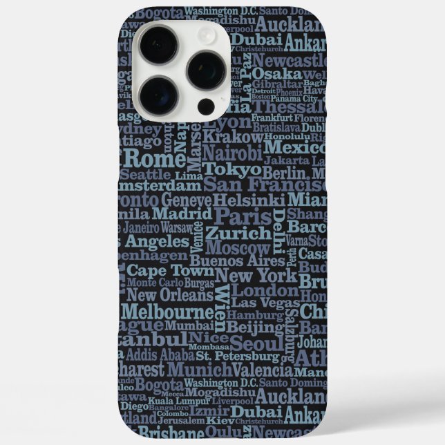 World Cities phone cases (Back)