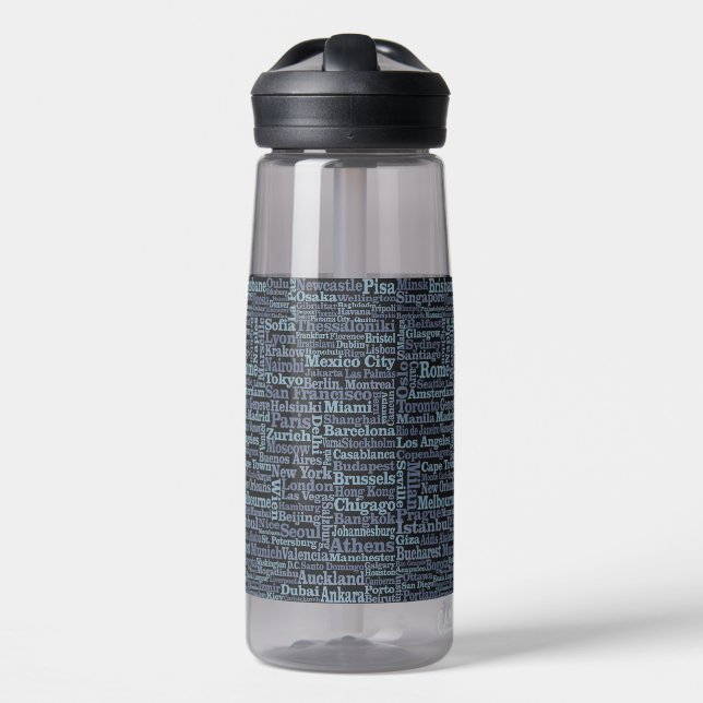 World Cities Water Bottle (Front)