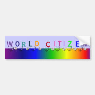 World Citizen Bumper Sticker