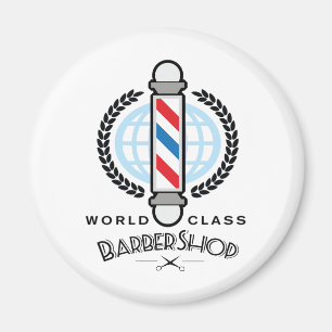 World Class Barber Shop Magnet
