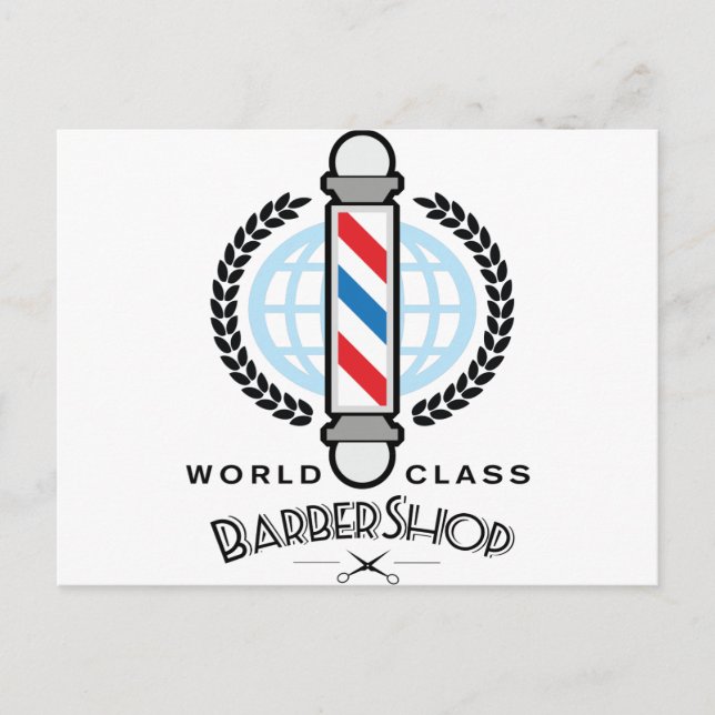 World Class Barber Shop Postcard (Front)
