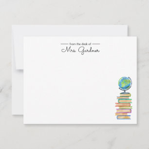 World Class Bookworm   Personalised Teacher Card