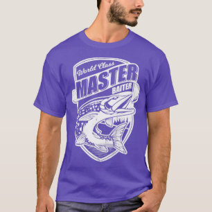 World Class Master Baiter Funny Fish Novelty Dads  T-Shirt