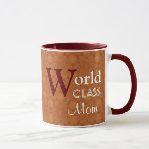 World Class Mum Love You Orange Red W1655 Mug