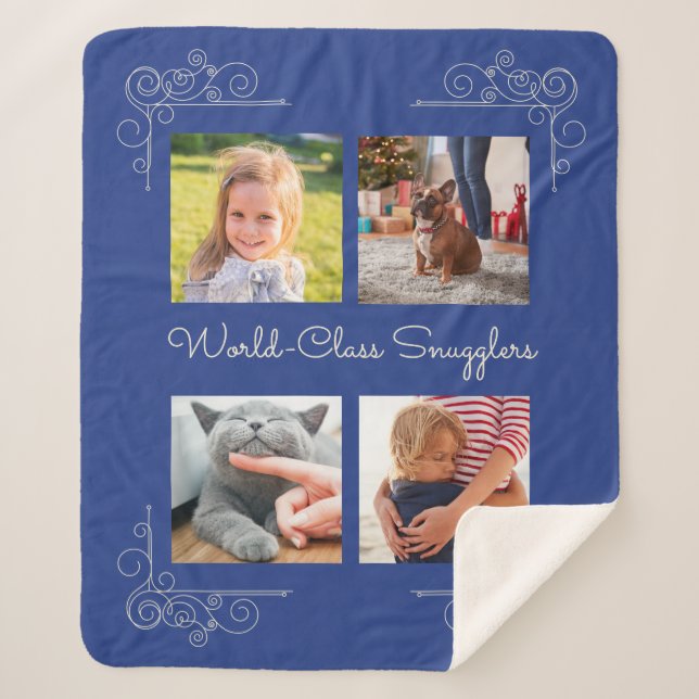 World-Class Snugglers Custom Photo Sherpa Blanket (Front)