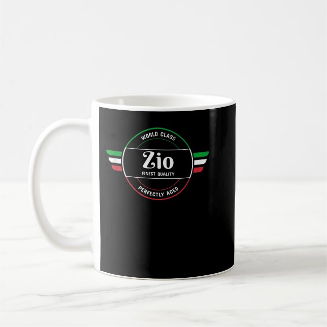 World Class Zio Italian Pride Uncle Shirt Coffee Mug (Left)