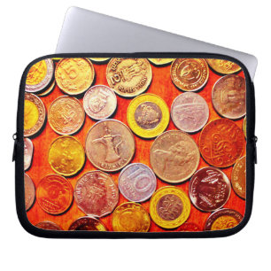 World Coins Laptop Sleeve