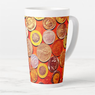 World Coins Latte Mug