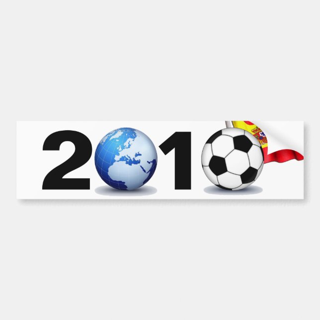 World Cup 2010 - Spain Bumper Sticker (Front)